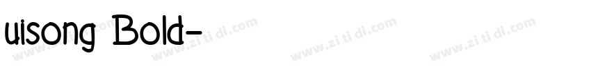 uisong Bold字体转换